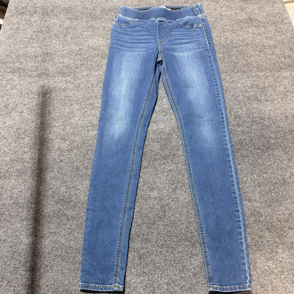 Old Navy Jeans Womens Medium Blue Rockstar Super Skinny Jeggings Mid Rise Fit